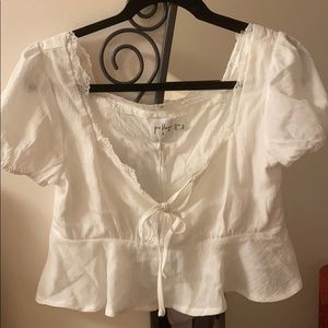 LACE TRIM PRINCESS POLLY BLOUSE